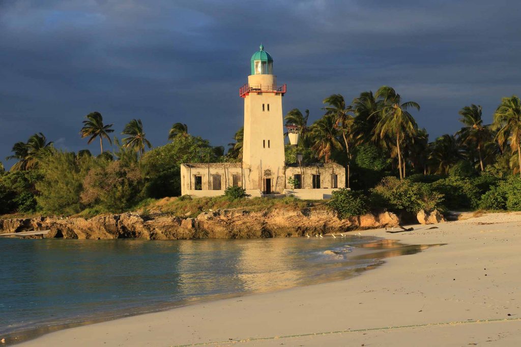 Tanzania Fanjovi Island lighthouse white beaches